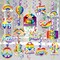 30 Pcs Gay Pride Decorations Hanging Swirls,(NO-DIY Gay Pride & LGBTQ Party Supplies)